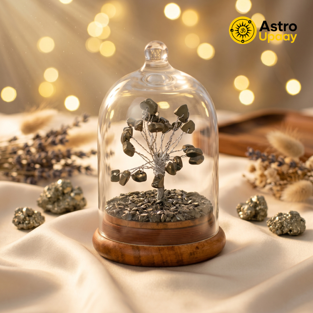 Premium Pyrite Dome Tree for Wealth, Success & Positive Energy