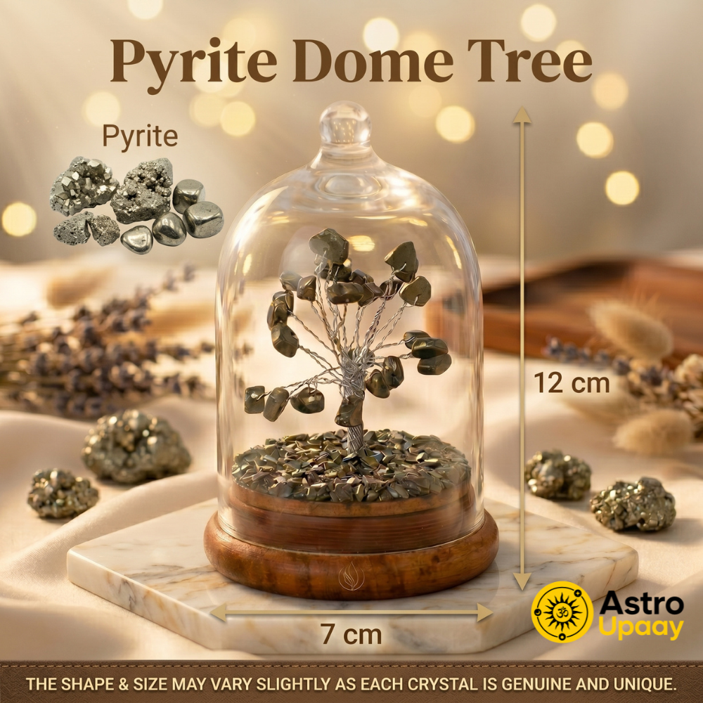 Premium Pyrite Dome Tree for Wealth, Success & Positive Energy