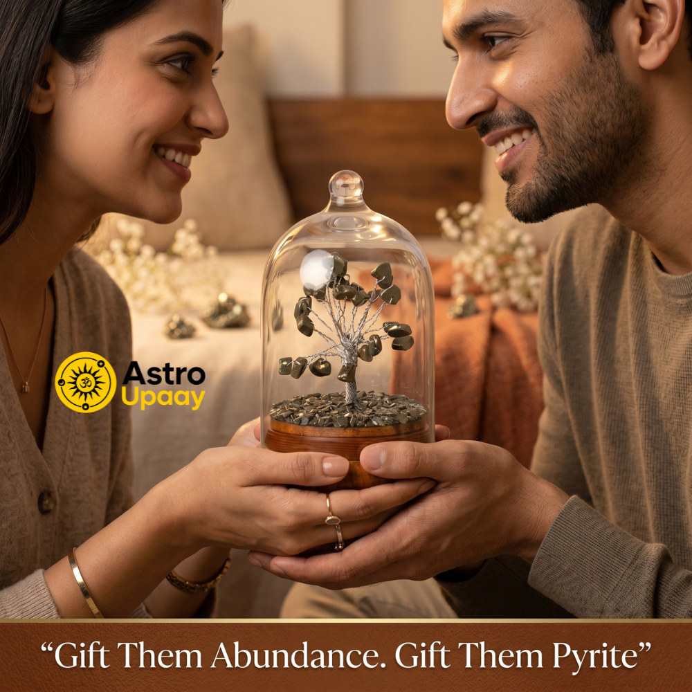 Premium Pyrite Dome Tree for Wealth, Success & Positive Energy
