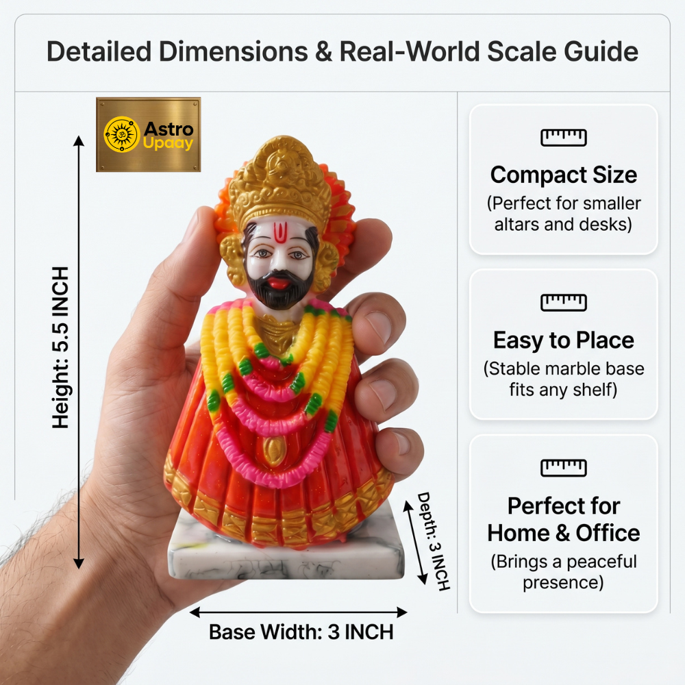 Premium Khatu Shyam Ji Idol for Home Temple & Spiritual Decor
