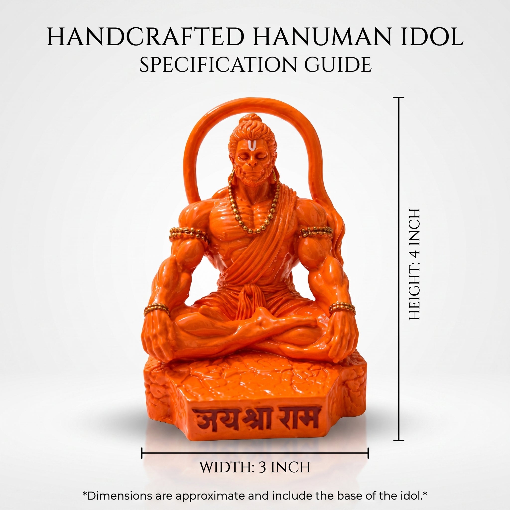 hanuman with rectangle base