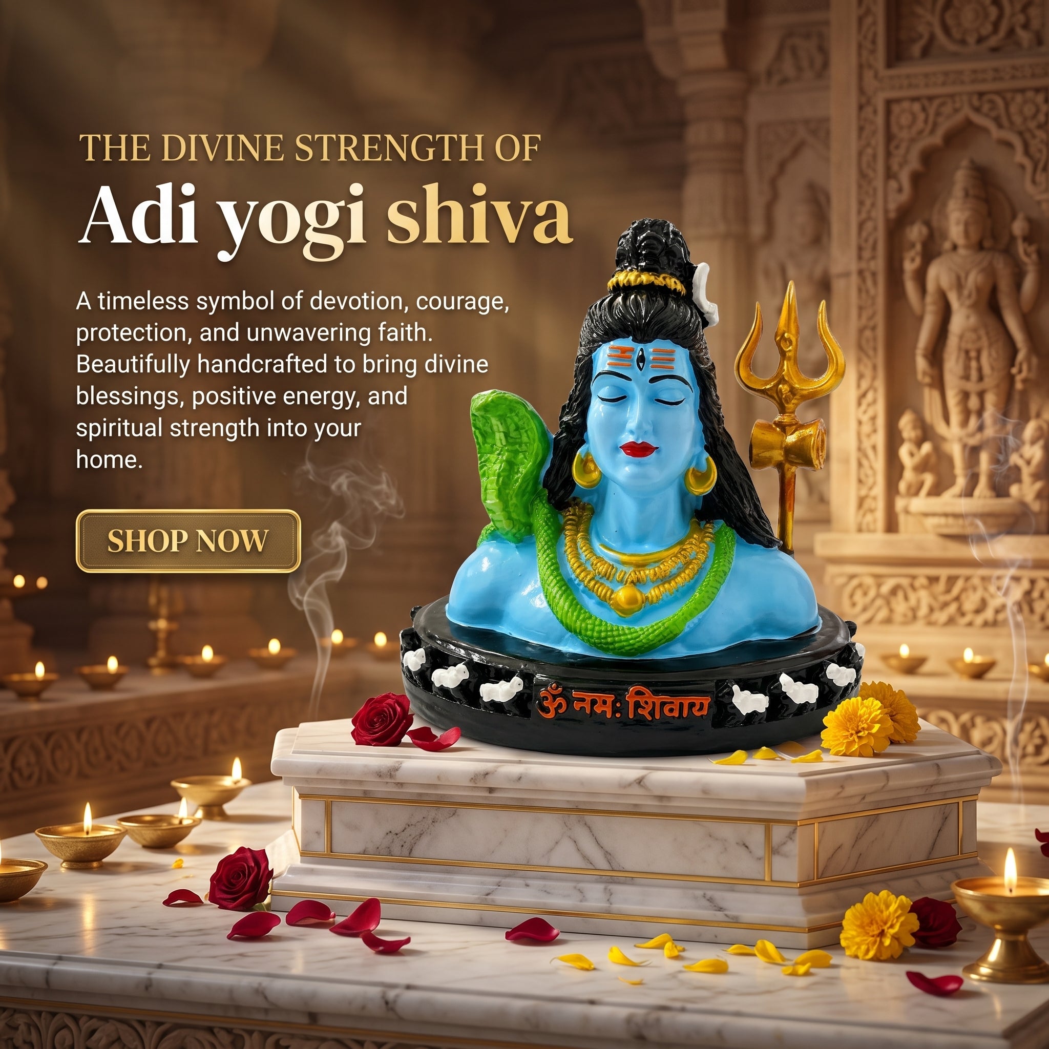 Adi Yogi Bust
