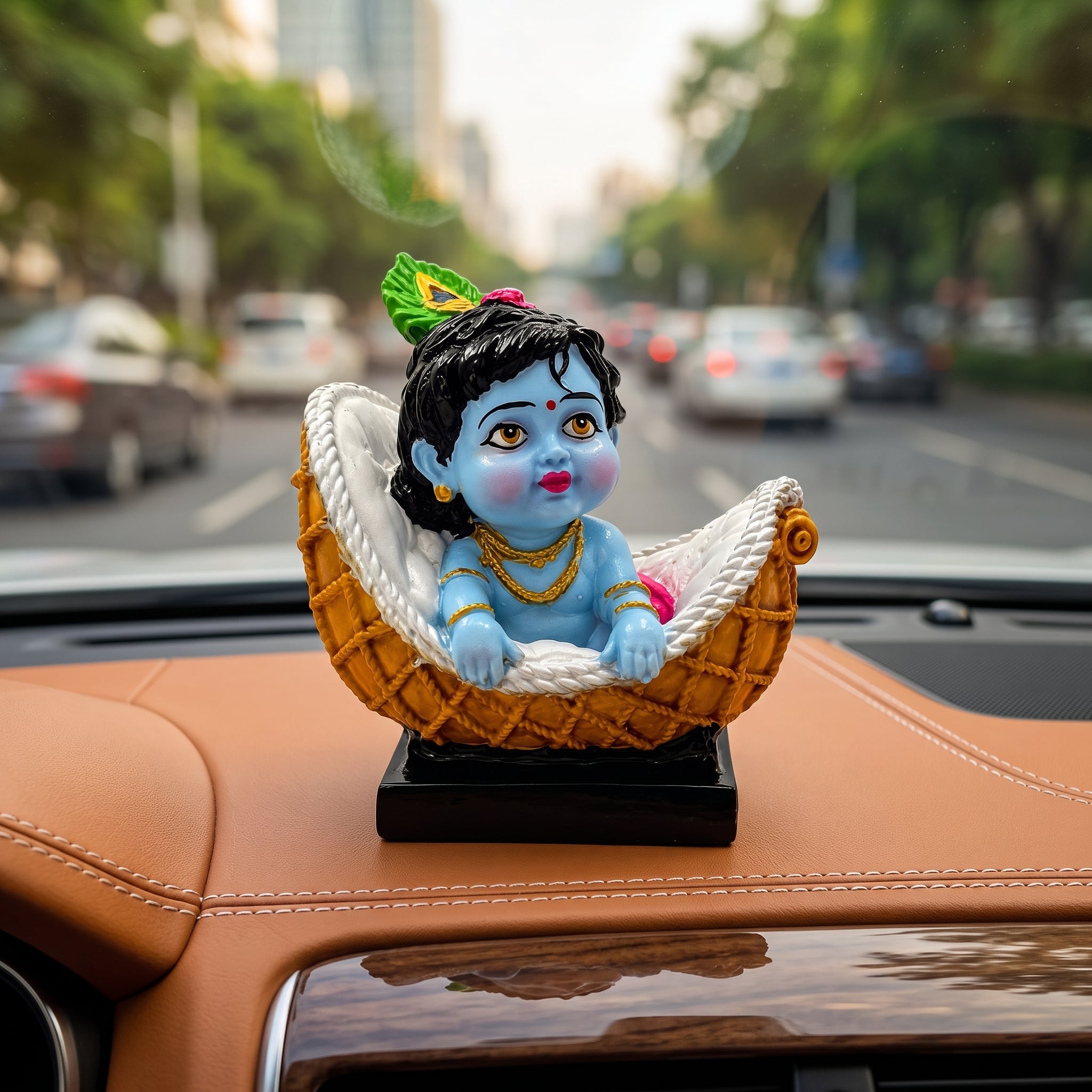 Bal Krishna in Basket