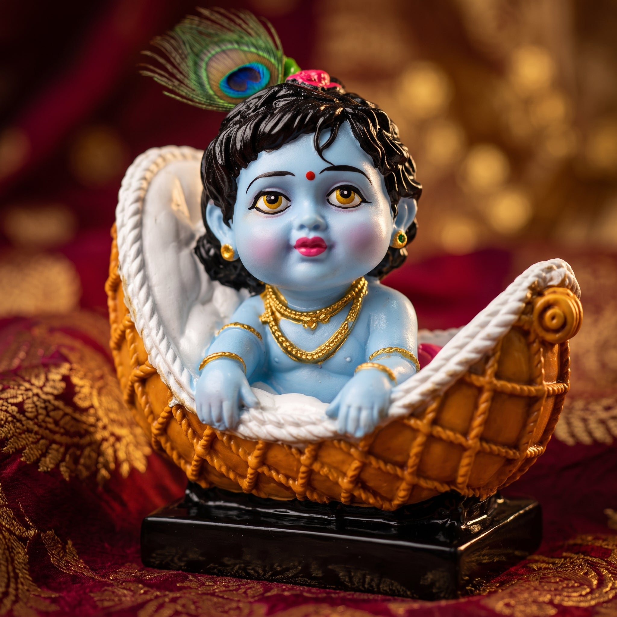 Bal Krishna in Basket