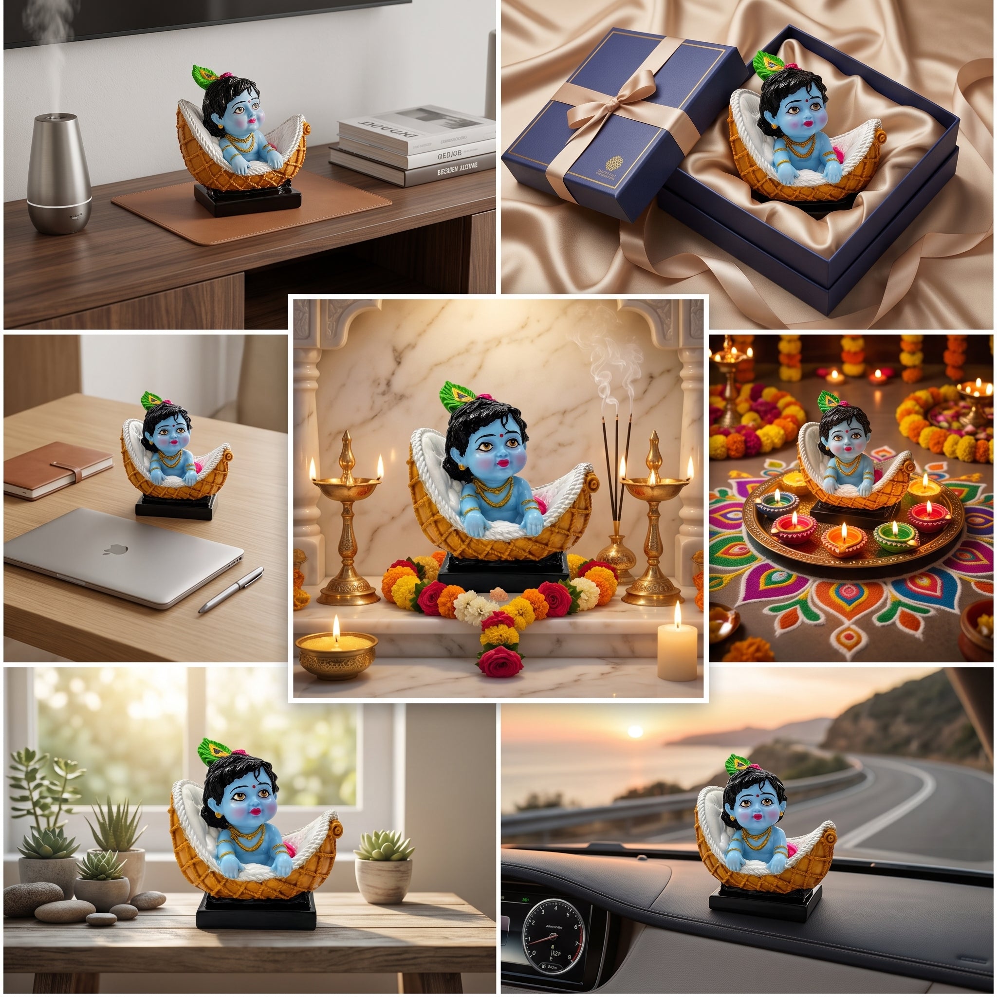 Bal Krishna in Basket
