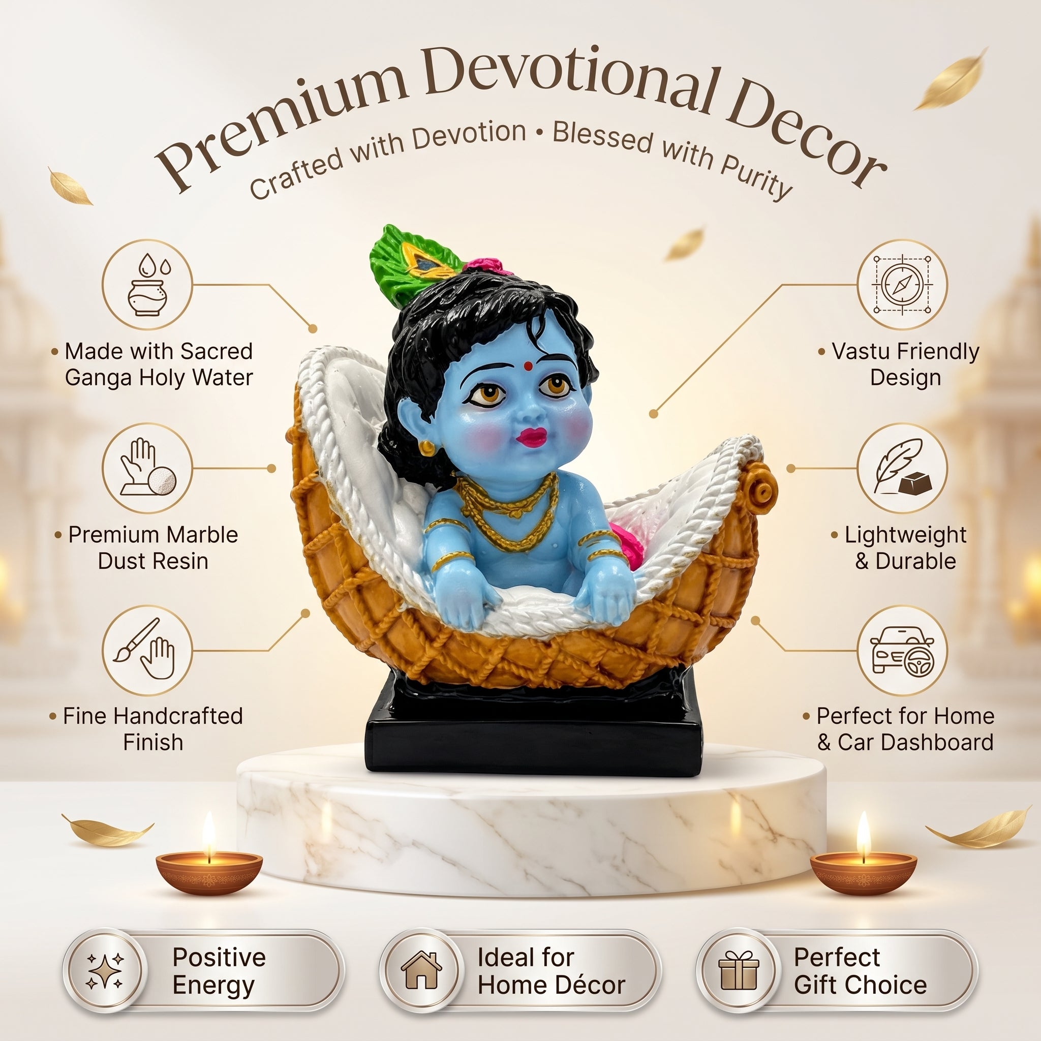 Bal Krishna in Basket