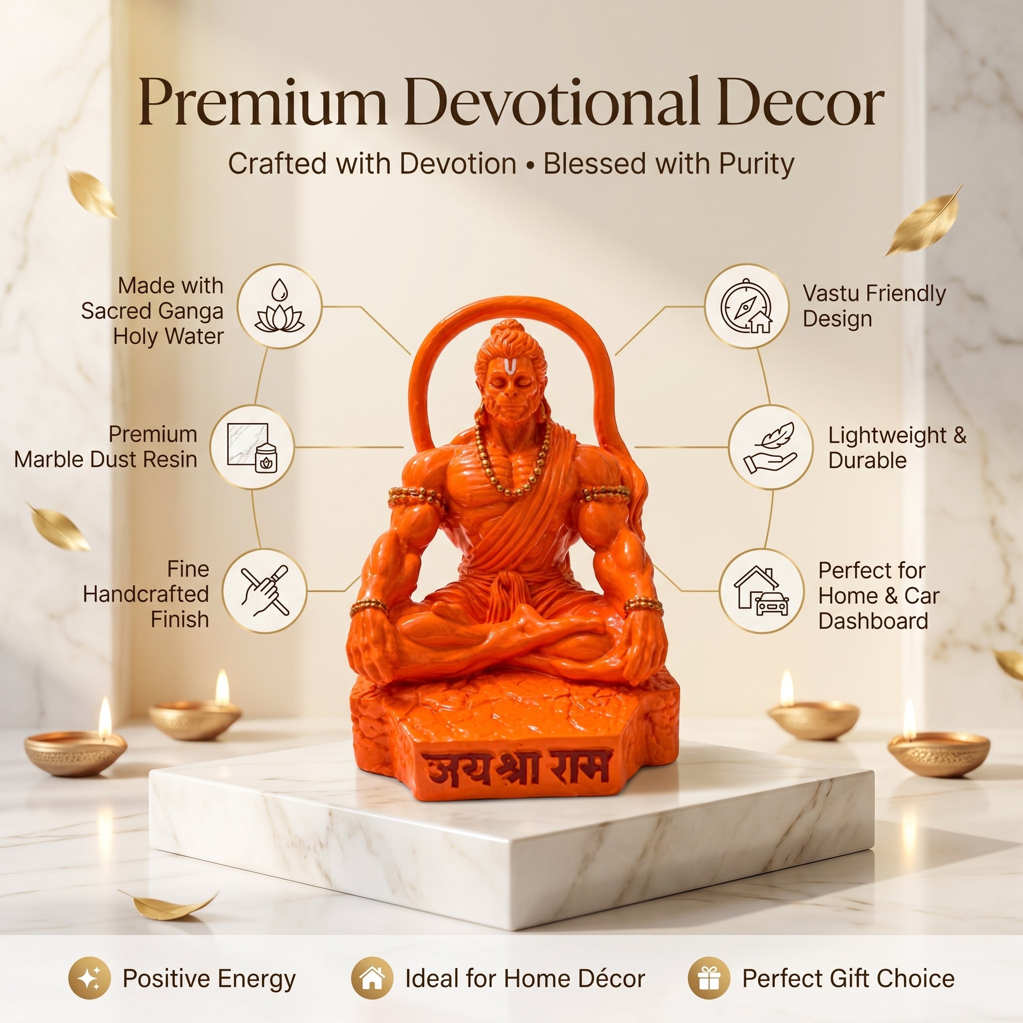 hanuman with rectangle base