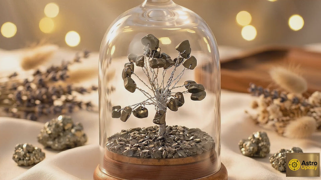 Premium Pyrite Dome Tree for Wealth, Success & Positive Energy